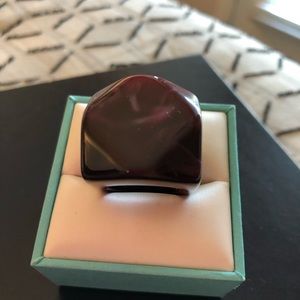 Purple statement ring